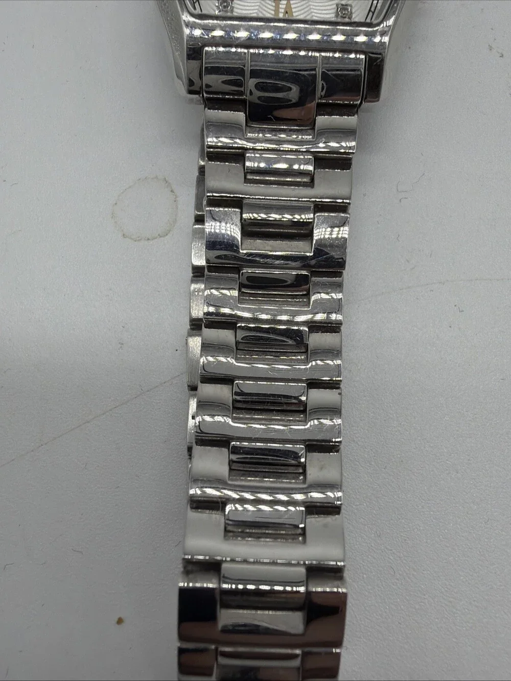 Bulova Women's Diamond Accents Silver Quartz Stainless Steel Watch 26MM 96P232